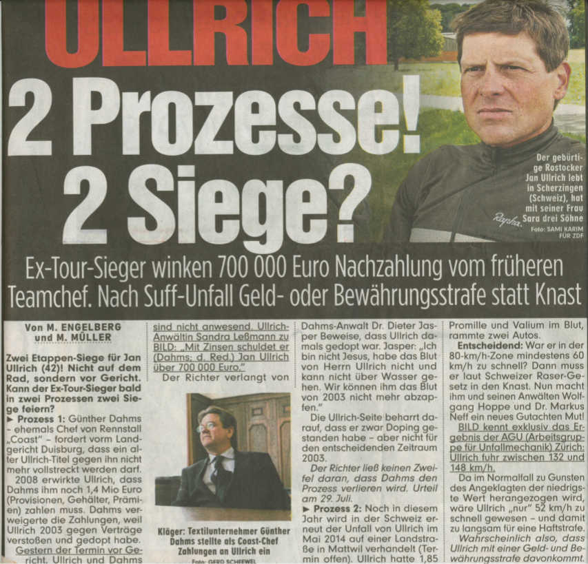 Jan Ullrich mit den Rechtsanwälten Hoppe & Biskupek in Radolfzell